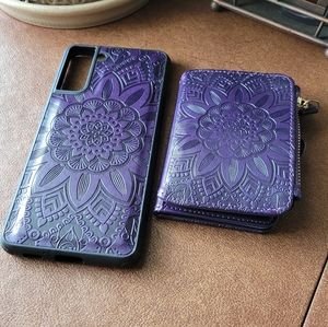 S21+ plus 5G phone case with wallet